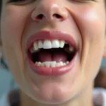 patient showing dental problem gap highlighting complications from missing tooth